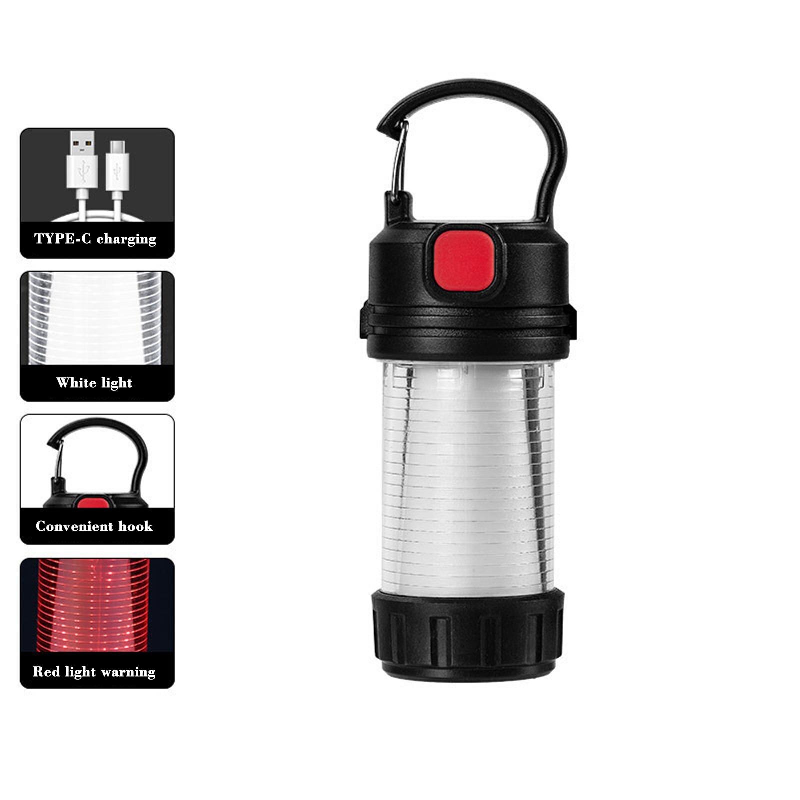 Cheap Goat Tents Mini Camping Lantern Outdoor Rechargeable Emergency Portable 5 Water Resistant Battery Powered Modes Flashlight Lights Camp Z4D8   